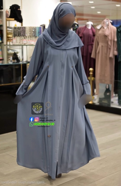 Sharqiaa Pileli Abaya – Yeni Sezon Şık Tasarım Sharqiaa Pileli Abaya – Yeni Sezon Şık Tasarım